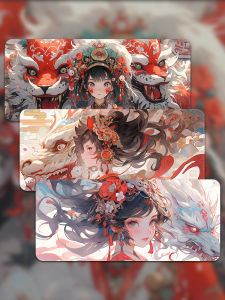 Thickened Large Size Gaming Mousepad Keyboard Mat Office Fashion Girl Game Mouse Pad Non-Slip Computer Accessories Mouse Mat