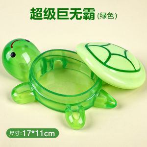 Giant Bucky Glow-in-the-dark Mini Turtle Storage Box 17cm Super Large Turtle Great-grandpa Mini Blind Bag Match Game Toy Display