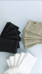 Kids 5 Pairs Cotton Socks High Quality Socks Cushioned Athletic Socks for Kids Boys and Girls 1-12 Years Old