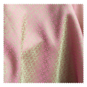 ผ้าลายจุดผสมสีชมพูและเขียว ผ้าลายดอกไม้แบบจางจี้ ชุดกี่เพ้าสไตล์จีน ผ้าสำหรับออกแบบเสื้อผ้า ผ้าสำหรับตกแต่งบ้าน