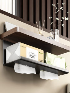 WEIMEIYUAN | No-Drilling Bathroom Tissue Holder with Storage Shelf