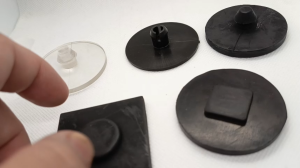 ราคาต่อคู่ ยางรองปลายแหนบ ยางจุกปลายแหนบ แบบยางกลม ยางเหลี่ยมจุกกลมแบน  แบบ PVC ใส แบบพลาสติก  และยางกลมจุกเหลี่ยมแบน