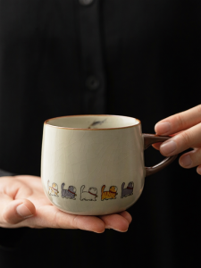 XIYUANJI | Cute Cat Design Personal Home Use Ceramic Mug