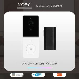 Camera Chuông Cửa Thông Minh WiFi MOES Tuya Đàm Thoại Hai Chiều Tầm Nhìn Ban Đêm Không Dây An Ninh Gia Đình