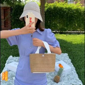 Seaside Summer Beach Vacation Fashion Woven Bag - Retro Handbag Straw Bag