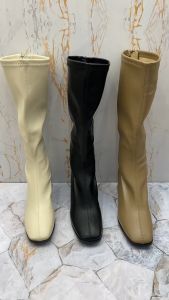 WYN Sepatu Long Boots Flat ala Korea BO9097