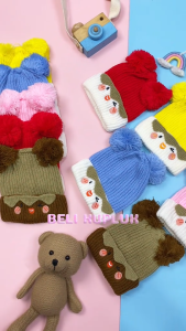 Kupluk Ice Bayi - 5 Tahun / Import Topi Baby Rajut Premium Balita Anak Laki Laki Perempuan 1 tahun 0-6 6-12 Bulan Lucu New Born Kiosbalitafawa