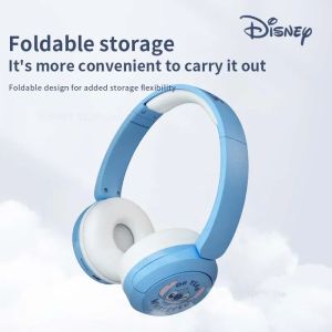 Disney Stitch Overhead Headphones Foldable Wireless Gaming Earphones Bluetooth Headsets HIFI Stereo Sound Anime Cartoon Kids X6