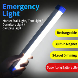 17/32/52CM LED Rechargeable Tube Camping Lamp Magnetic Portable Spotlights Led Bulb for EmergencyNight MarketOutdoor Lighting
