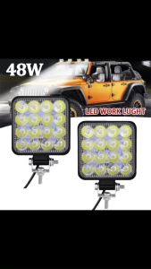 Đèn Pha Siêu Sáng 12V-24V 48W  Đèn Trợ Sáng Cho Xe Máy Xe Ô tô Chiếu Sương Mù Chống Nước (Loại Tốt)