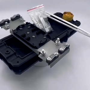 Waterproof Telecom FOSC 12/24/48 Core Fiber Optic Joint Closure Cable Enclosure Case Horizontal Optical Fiber Splice Box D Type Fusion 2 IN 2 OUT Terminal Box Network Connection Equipment