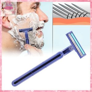Alat Cukur Kumis dan Jenggot 2 Mata Pisau Cukuran Bulu Kemaluan Ketiak Rambut Kaki Manual Razor Double Blade Serbaguna