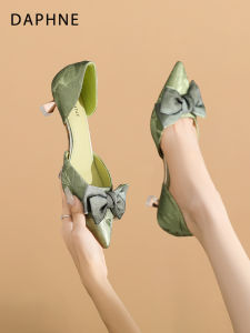 Daphne | High Heel Sandals for Women Slim Heel French Style Pointed Toe Bowknot