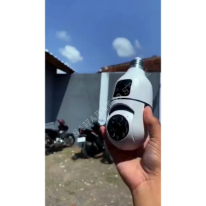COD V380 Pro Kamera CCTV Bohlam Dual Lens WiFi IP Camera E27 1080P - E9 / Cctv Lampu Doble Kamera / Cctv Sambung Hp Jarak Jauh / Cctv V380 Pro Terbaru / Cctv Wifi Untuk Hp Jarak Jauh / Cctv Lampu Pantau Lewat Hp / Cctv Tanpa Kabel / Cctv Rekam Suara