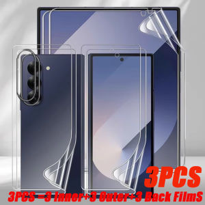 9 In 1 Inner+Outer+Rear Films For Samsung Galaxy Z Flip 8 7 6 5 Soft TPU Screen Protectors HD Hydrogel Film Samsung Z Fold 8 7 6