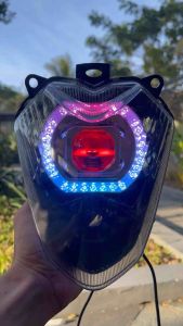 Lampu depan satria fu pertama thailand biled billed matrix RGB ganti warna suka suka