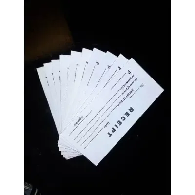 Cash Receipts All White - 10 PADS