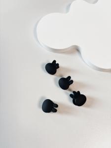 Mini Cute Rabbit Princess Hair Claw Side Bangs Shark Clamp Adorable Princess Hair Accessory Fashionable Hairpin Headwear