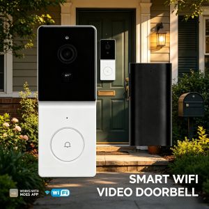 New MOES Tuya 1080P Smart Home System Smart WiFi Video Doorbell Camera Wireless 2-Way Audio Intercom Night