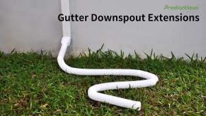 8.5ft Long Gutter Downspout Extensions 2" ID Small Size Downspout Extender Drainage for 2"×3" Downspout Inside Diameter 2 Inches Stretched Length 8.5ft(White-1 pack)