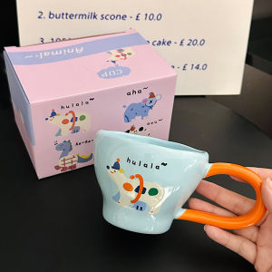 Cốc Cà Phê Bằng Gốm Dễ Thương Có Tai Lớn Cốc Nước Dùng Tại Nhà Cốc Cà Phê Văn Phòng Cốc Sứ Hàn Quốc Hoạt Hình Đồ Dùng Ăn Uống