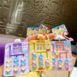 Creative Fun Stress Relief Cute Pet Bear Dog Childrens Educational Chess Keychain Bag Pendant Toy Bag Decor Plastic Material