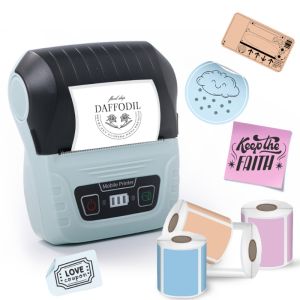 KAYSION Label Printer Thermal Continuous Printing Label Maker Smart Homeuse Portable Sticker Maker for Storage Classification DIY Mark