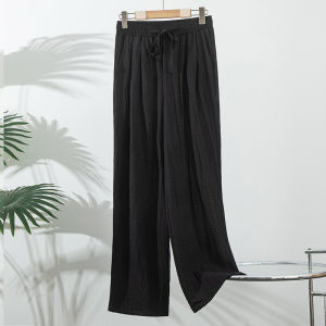 MiiOW | กางเกงขายาวทรงหลวมสบาย ๆ สำหรับผู้หญิงในช่วงฤดูร้อน กางเกงขายาวทรงหลวมบางสบาย ๆ ทรงหลวมสบาย ๆ ทรงหลวมสบาย ๆ