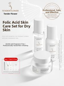 TENDERFLOWER | Folic Acid Moisturizing & Soothing Toner and Lotion Set for Pre-pregnancy Women