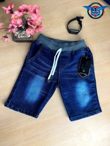 celana pendek jeans original premium quality untuk anak laki-laki model rip bahan melar