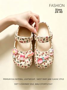 JIFANPAUL | Floral Ballet Childrens Slippers
