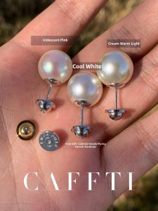 CAFFTI | Sterling Silver Auswhite Pearl Earrings