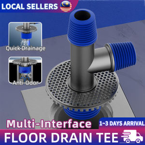 Washing Machine Floor Drain Joint Connector 2-in-1 Anti-Odor Anti-Overflow Sewer Drainer Filter Anti-Rust