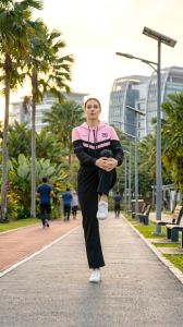 Cheetah Women Baju Perempuan Regular Fit Brushed Sweatshirt Fleece Long Sleeve Zip Up Crop Hoodie Jacket - CL-3836