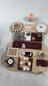 Đồ chơi cho bé Bảng bận rộn hình Gấu đồ chơi Montessori giúp bé phát triển trí tuệ và kỹ năng TOY10