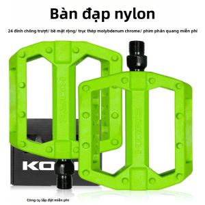 KORE MTB Bàn Đạp Xe Đạp Đường Trường Chống Trượt Xe Đạp Gấp Bàn Đạp Bánh Răng Cố Định Bàn Đạp Siêu Nhẹ Nylon Chống Nước Cho Phần 14mm
