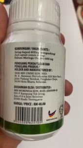 Mr Moringa Kapsul Moringa 100% Bahan Semulajadi (60 Kapsul)