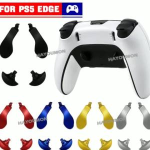 5 COLORS Game Controller Back Paddles Professional Replacement Metal Back Buttons for PS5 Edge Elite Controller Gaming Console