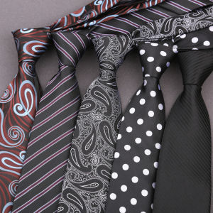 Tie Gravatas Fashion Floral Striped Woven Necktie Wedding Accessories Blue Man Ties Fit Group Party Office Neck Ties