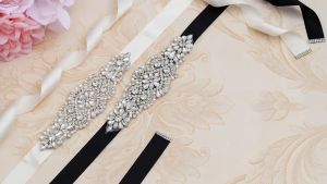 Rhinestone wedding belt Diamond gold wedding belt Pearl wedding belt