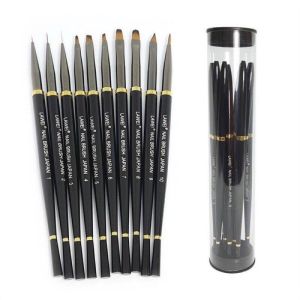 [GIÁ TỐT] Set 10 cọ nail Lawei chính hãng - Cọ vẽ móng chuyên dụng