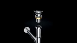 สะดืออ่างล้างหน้า วัสดุคุณภาพดี แข็งแรง ทนทาน พร้อมท่อกระปุก