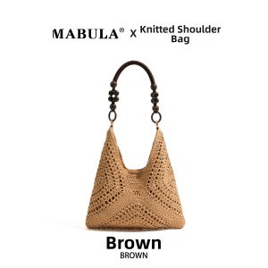 MABULA | Cultural Style Beaded Handle Woven Tote