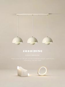 Dining Room Pendant Light New Cream Style Three-End Ceiling Lamp Bedroom Bedside Dining Table Lamp Modern malist Bar Lamp