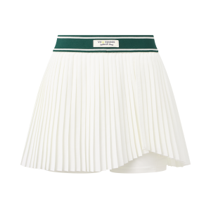 VFU | Quick-Dry White Pleated Anti-Peek Sport Skirt
