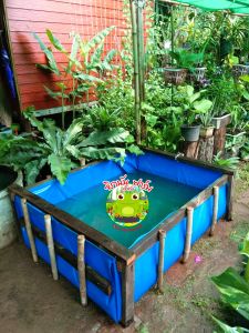 กระชังเลี้ยงปลา ฯ หนาพิเศษ 1×1.5×.5 m ✨ลดราคา  ✨สำหรับ กุ้ง หอย ปู ปลาดุก ปลาหมอ แหน✨ใช้งานสะดวกอายุงานนานกว่า 2 ปี✨ไม่ใช่ผ้ากระสอบ ไม่ต้องเคลือบ✨ พลาสติกฉีดขึ้นรูปชิ้นเดียวน้ำไม่ซึม💯🥇อ่างเลี้ยงปลา กระชังใส่ปลา ผ้าใบและอุปกรณ์ 🥇