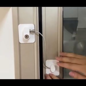 Safety Baby Locks - Security Blocker Padlock Childrens Safety Shifting Door Lock with Key