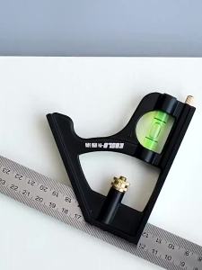 1 Cái Đa Năng 300MM Có Thể Điều Chỉnh Góc Thước 12 Kết Hợp Vuông Chế Biến Gỗ Đo Mức Thước Đo Cho DIY Công Việc Điện