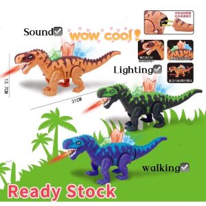 Spinosaurus Robo Walking Dinosaur T-Rex Jurassic World With Sound Moving Lighting For Kids Gift Toys