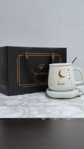 Nordic ceramic cup creative water cup constant temperature cup gift box packaging gift USB 2.0A